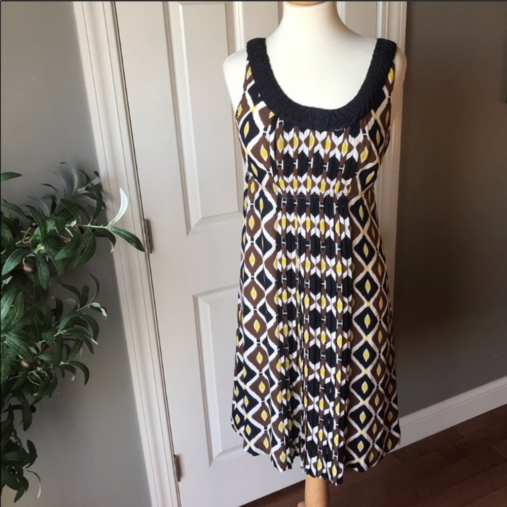 Tory Burch Pleated Silk Shift Dress size 6 - Picture 9 of 9